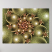 Shining Golden Spiral Poster (Voorkant)