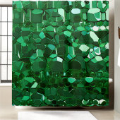 Shining Green Sequin Douchegordijn