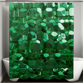 Shining Green Sequin Douchegordijn