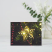 Shining Holiday Star Christmas Lights Feestdagenkaart (Staand voorkant)