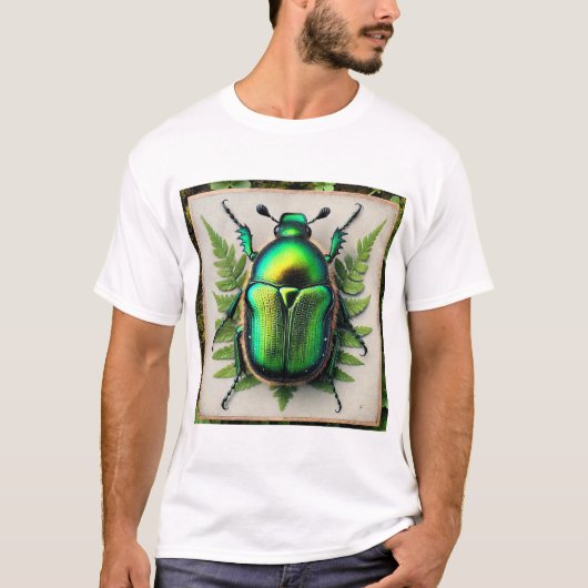 Shining Leaf Chafer Beetle 031124IREF227 - Waterco T-shirt (Voorkant)