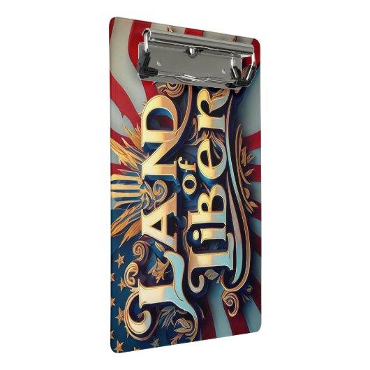 "Shining Liberty" Mini Klembord (Schuin)