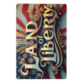 "Shining Liberty" Mini Klembord (Achterkant)