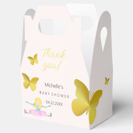 Shining Like A Girl Waterverf Illustratie Bedankdoosjes (Geopend)