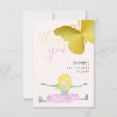 Shining Like A Girl Waterverf Illustratie Bedankkaart (Voorkant)