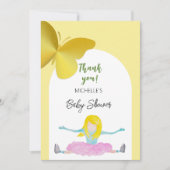 Shining Like A Girl Waterverf Illustratie Bedankkaart (Voorkant)