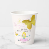 Shining Like A Girl Waterverf Illustratie Papieren Bekers (Voorkant)