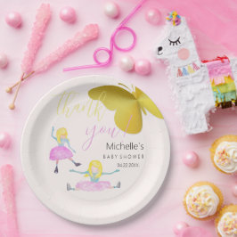 Shining Like A Girl Waterverf Illustratie Papieren Bordje