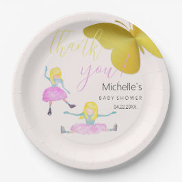 Shining Like A Girl Waterverf Illustratie Papieren Bordje