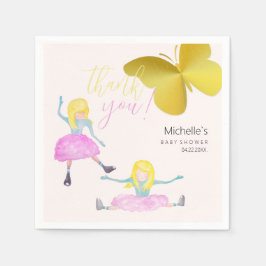 Shining Like A Girl Waterverf Illustratie Servet