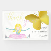 Shining Like A Girl Waterverf Illustratie Spandoek (Horizontaal)