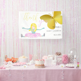Shining Like A Girl Waterverf Illustratie Spandoek