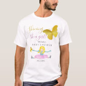 Shining Like A Girl Waterverf Illustratie T-shirt (Voorkant)