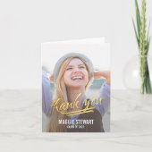 Shining Moment Afstuderen Hartelijk dank Bedankkaart (Voorkant)