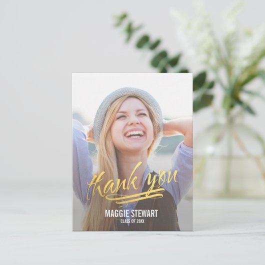 Shining Moment Afstuderen Hartelijk dank Briefkaart (Staand voorkant)