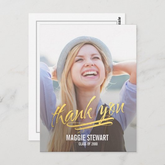 Shining Moment Afstuderen Hartelijk dank Briefkaart (Voorkant / Achterkant)