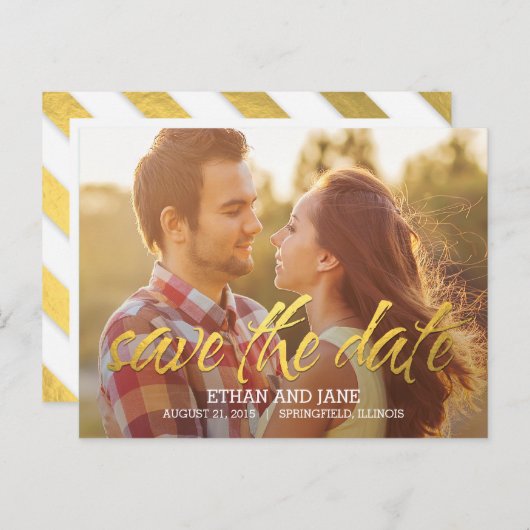 Shining Moment Opslaan van de datum Briefkaart (Voorkant / Achterkant)