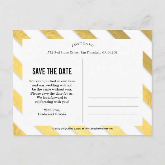 Shining Moment Opslaan van de datum Briefkaart (Achterkant)