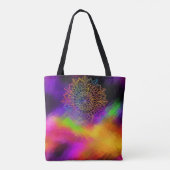 Shining My Light Mandala Meerkleurig Abstract Tote Bag (Achterkant)