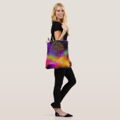 Shining My Light Mandala Meerkleurig Abstract Tote Bag (Op model)
