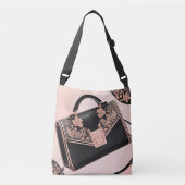 Shining O Pink Purse AI-kunst Crossbody Tas (Voorkant)