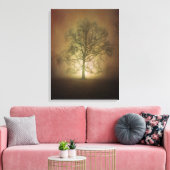 Shining Oak Tree Canvas Print (Insitu (Woonkamer))