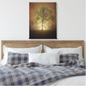 Shining Oak Tree Canvas Print (Insitu (Slaapkamer))