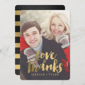 Shining Promise Bruiloft Dank u kaart (Voorkant / Achterkant)