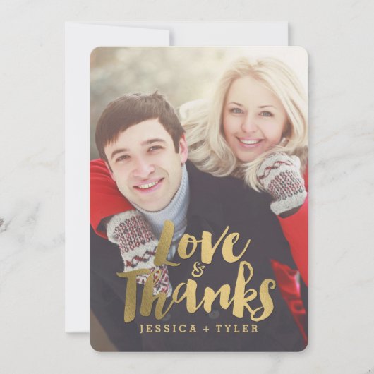 Shining Promise Bruiloft Dank u kaart (Voorkant)