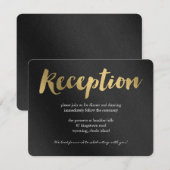 Shining Promise Bruiloft Receptie Kaart (Voorkant / Achterkant)