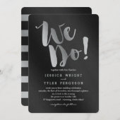 Shining Promise Bruiloft Uitnodigingen Zilver (Voorkant / Achterkant)