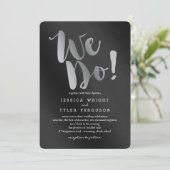 Shining Promise Bruiloft Uitnodigingen Zilver (Staand voorkant)