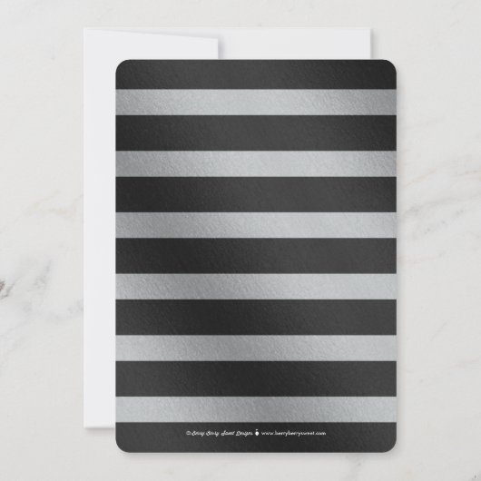 Shining Promise Bruiloft Uitnodigingen Zilver (Achterkant)