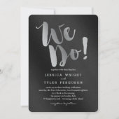 Shining Promise Bruiloft Uitnodigingen Zilver (Voorkant)