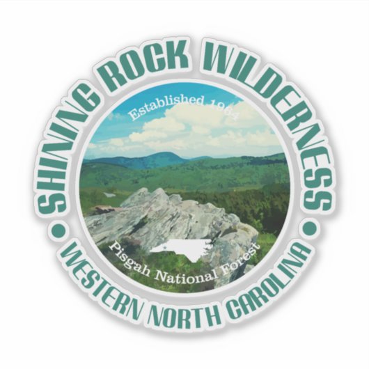 Shining Rock Wilderness Sticker (Voorkant)