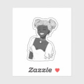 Shining Smile Girl Sticker (Vel)