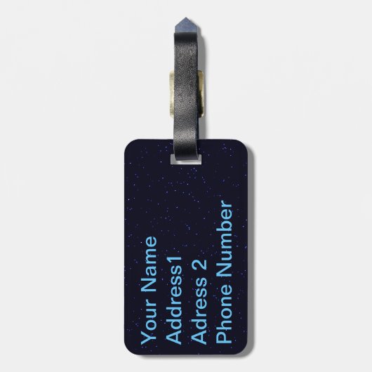 Shining Star Bagagelabel (Achterkant verticaal)
