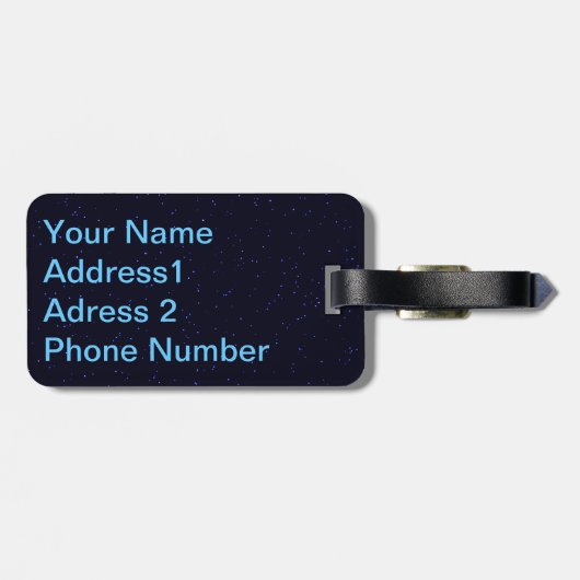 Shining Star Bagagelabel (Achterkant horizontaal)