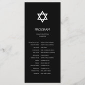 Shining Star Bar/Bat Mitzvah Program Programmakaart (Voorkant)