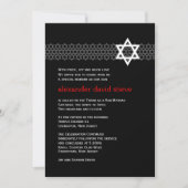 Shining Star Bar Mitzvah Uitnodiging (Voorkant)