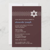 Shining Star Bar Mitzvah Uitnodiging (Voorkant)