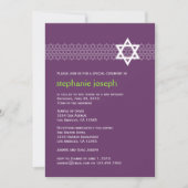 Shining Star Bat Mitzvah Uitnodiging (Voorkant)