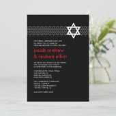 Shining Star B'nai Mitzvah Uitnodiging (Staand voorkant)