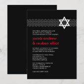 Shining Star B'nai Mitzvah Uitnodiging (Voorkant / Achterkant)