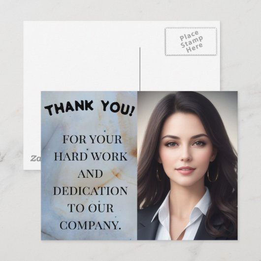 Shining Star Employee Briefkaart (Voorkant / Achterkant)