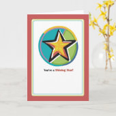 Shining Star Gefeliciteerd Kaart (Gele Bloem)