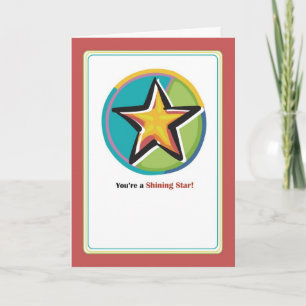Shining Star Gefeliciteerd Kaart