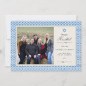 Shining Star Hanukkah Photo Flat Card Feestdagenkaart (Voorkant)