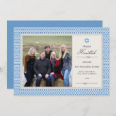 Shining Star Hanukkah Photo Flat Card Feestdagenkaart (Voorkant / Achterkant)