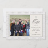 Shining Star Hanukkah Photo Flat Card Feestdagenkaart (Voorkant)